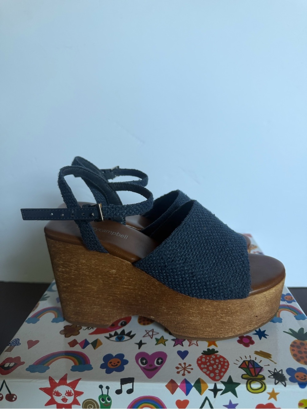 Jeffrey Campbell On Deck  Platform Wedge Sandals -  Women Size 6.5